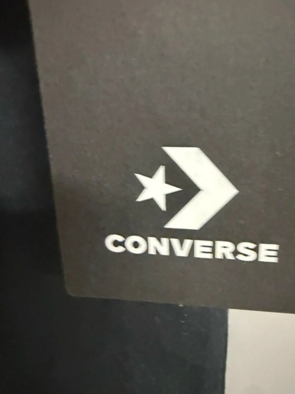 Converse Black Short Sleeve Tee with Yellow Star and Blue Logo